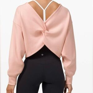 Lululemon Twist Back-to-Front Pullover pink mist 0